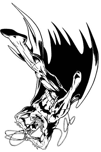 Plansa de colorat cu Batman 8 78